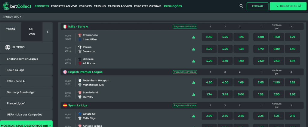 BetCollect 7 Apostas Betcollect