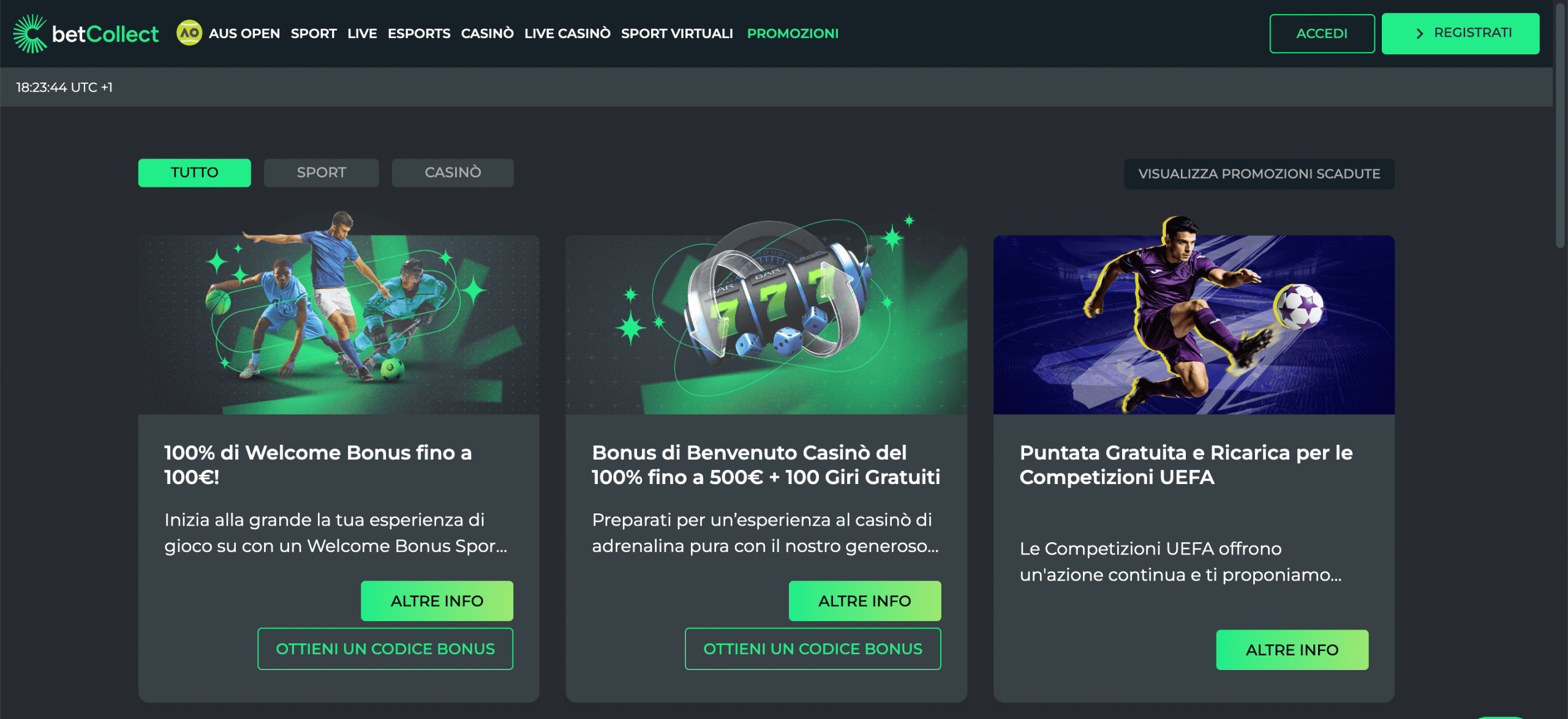 BetCollect 6 Betcollect bonus benvenuto