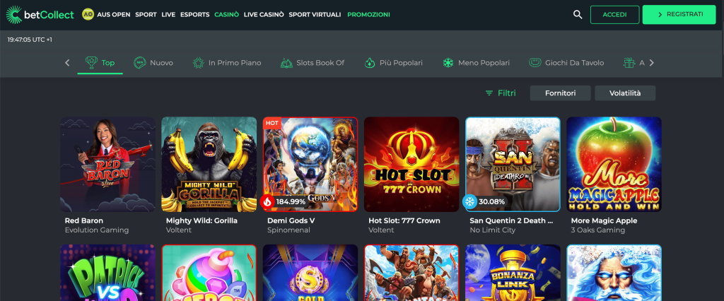 BetCollect 8 Betcollect casino slot