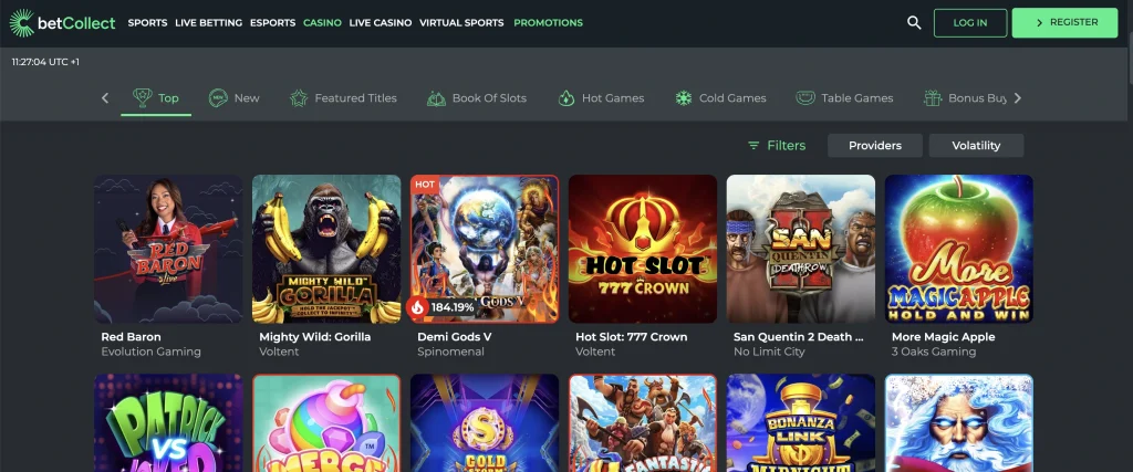 BetCollect 8 Betcollect casino slot
