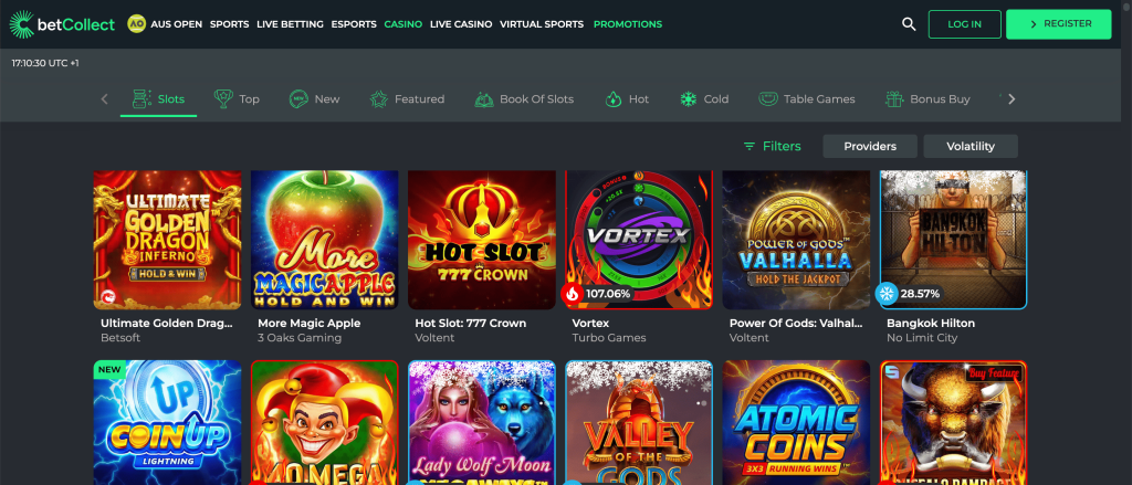 BetCollect 8 Betcollect casino slot