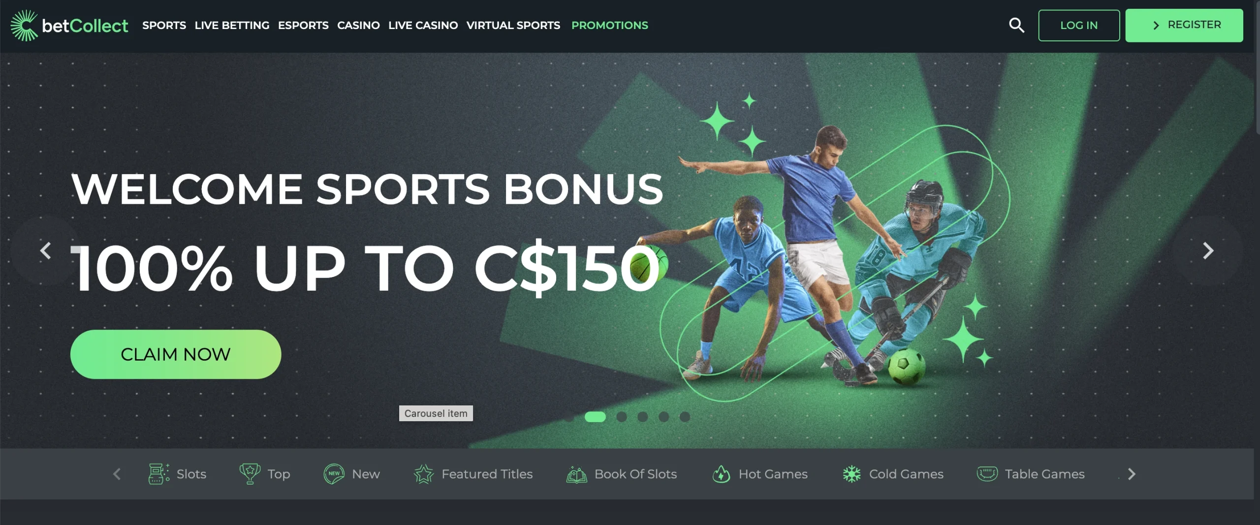 BetCollect 5 Betcollect homepage