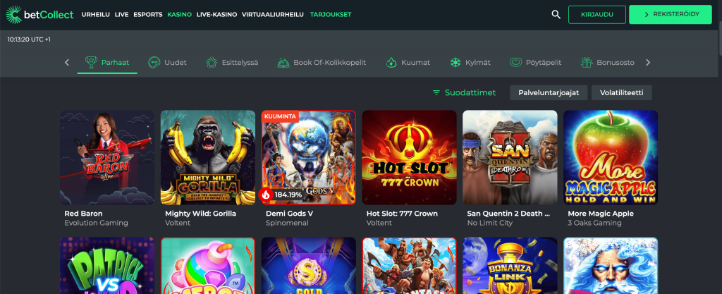BetCollect 8 Betcollect kasinon kolikkopelit