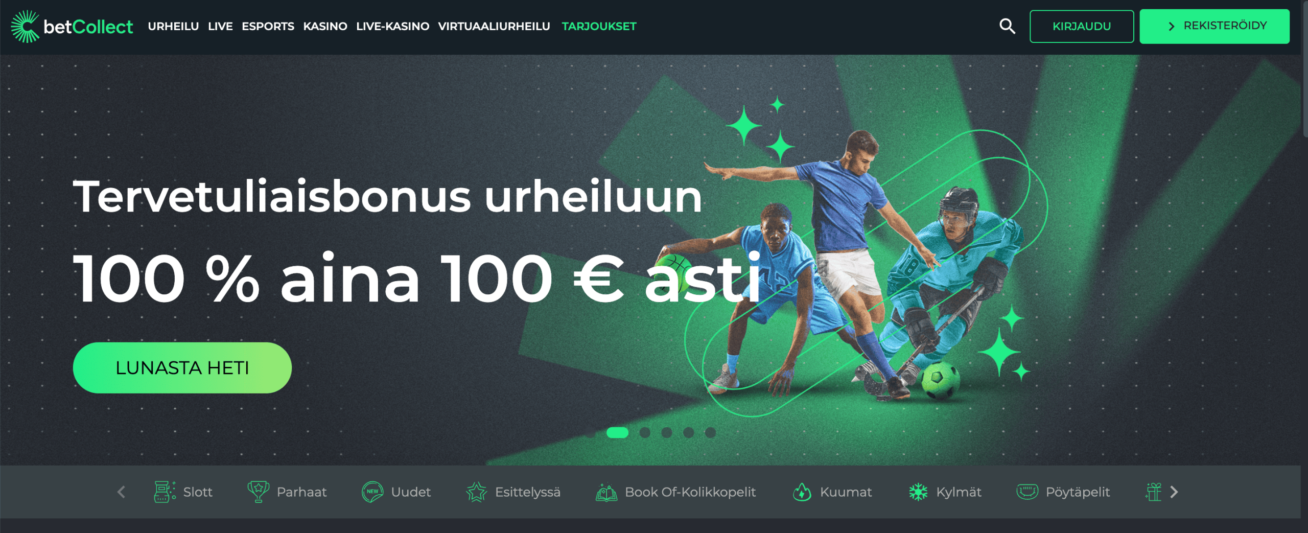 BetCollect 5 Betcollect kotisivu