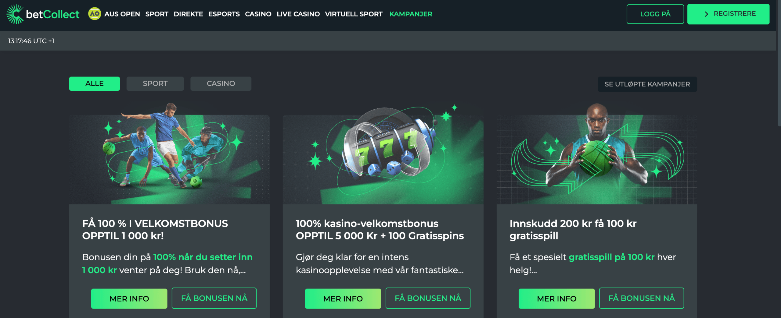 BetCollect 6 Betcollect velkomstbonus