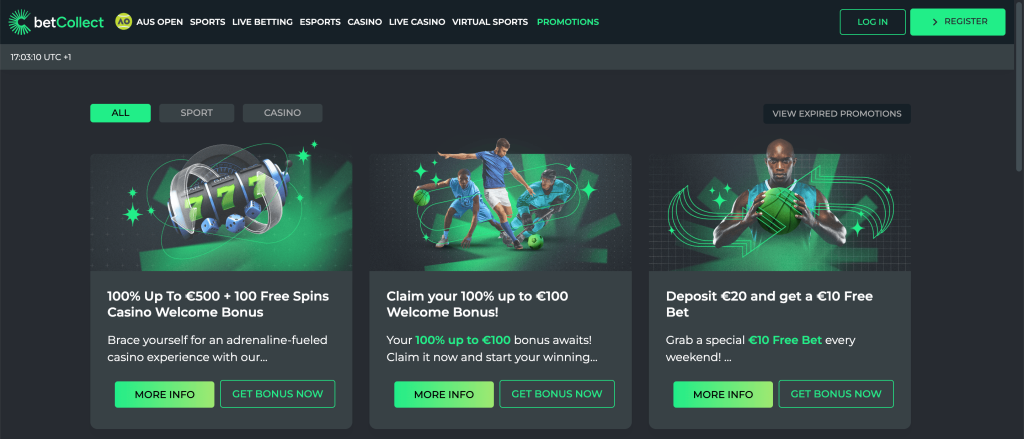 BetCollect 6 Betcollect welcome bonus