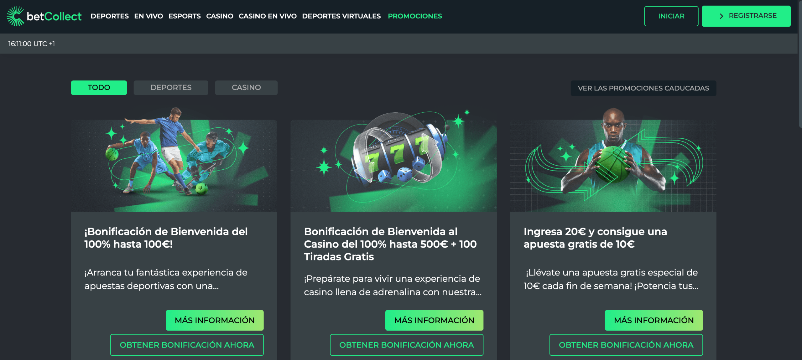 BetCollect 6 Bonificación de bienvenida de BetCollect